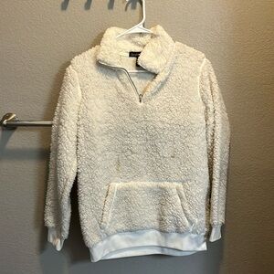White fleece sherpa